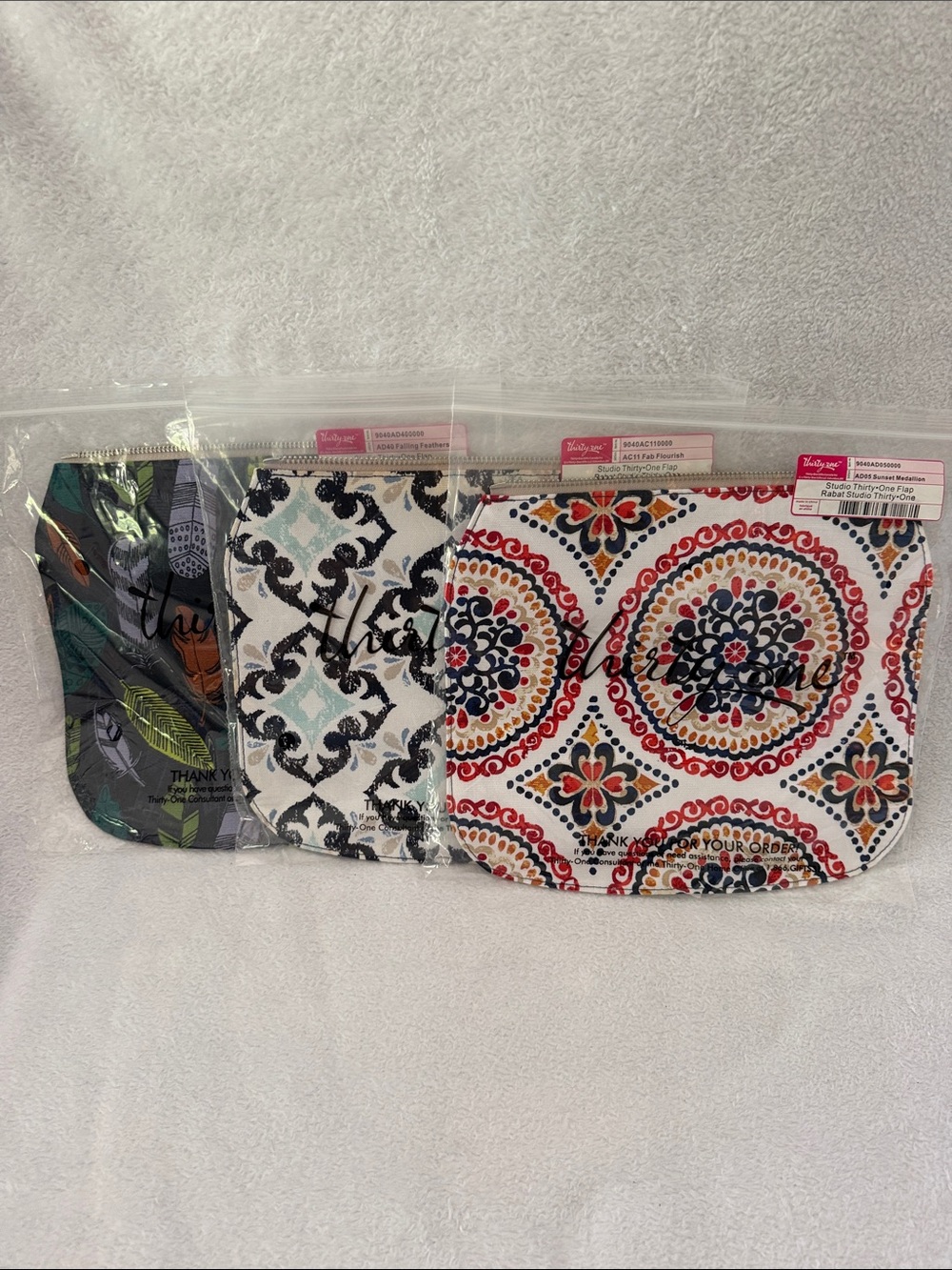 Set of 3 NIP Studio thirty-one Purse Flaps